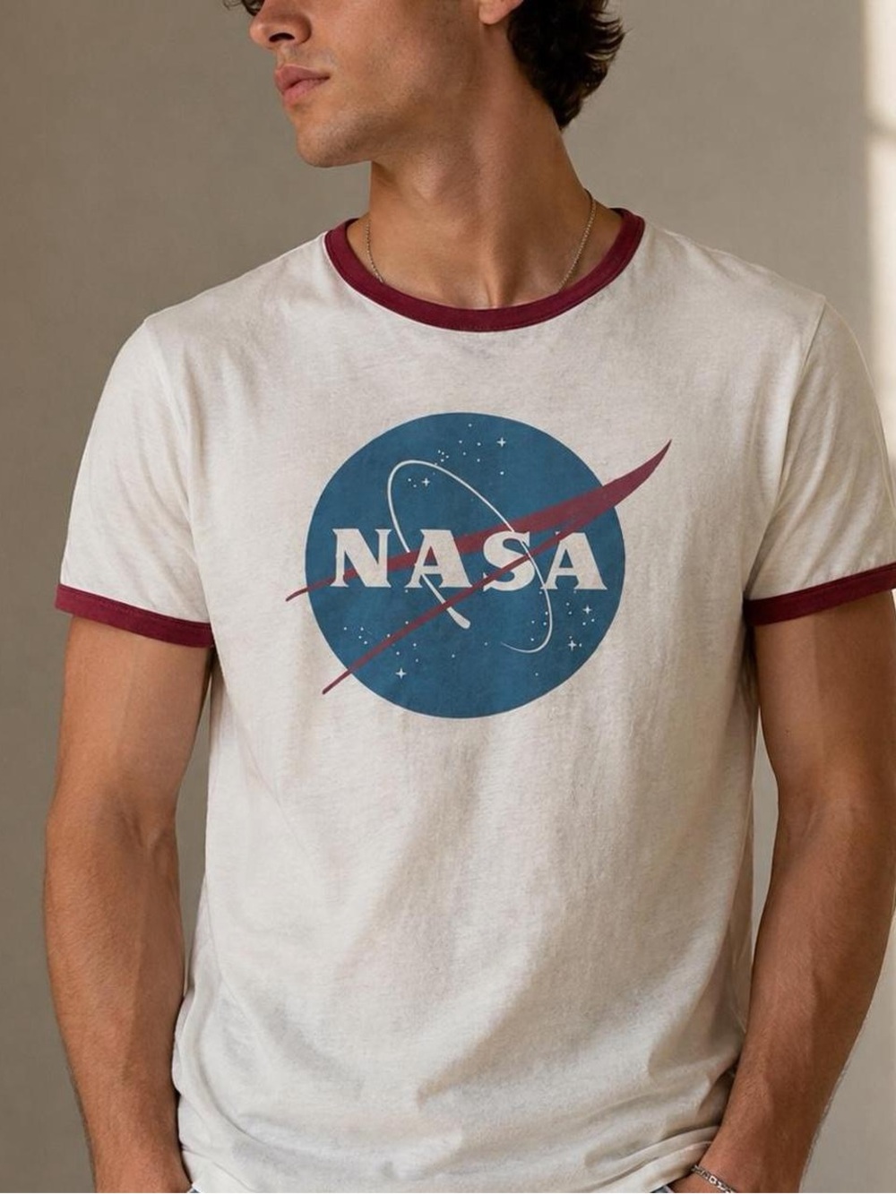 Abercrombie & Fitch NASA Ringer Graphic T-Shirt XS
